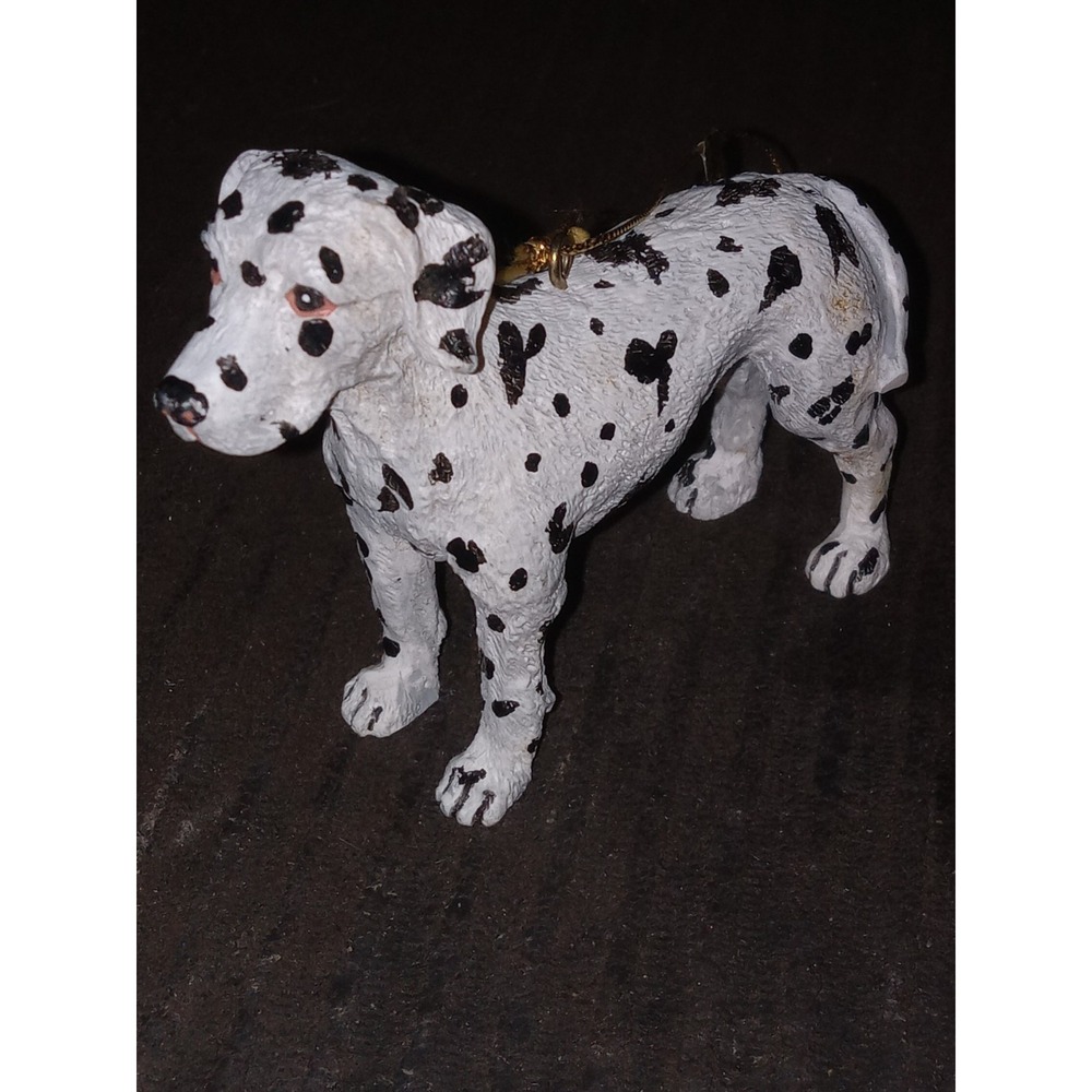 Resin‎ Dalmatian Dog Figure Christmas Ornament